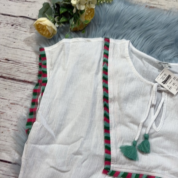 NWT J. Crew Factory Fringe Beach Tunic Sz M - Picture 3 of 10